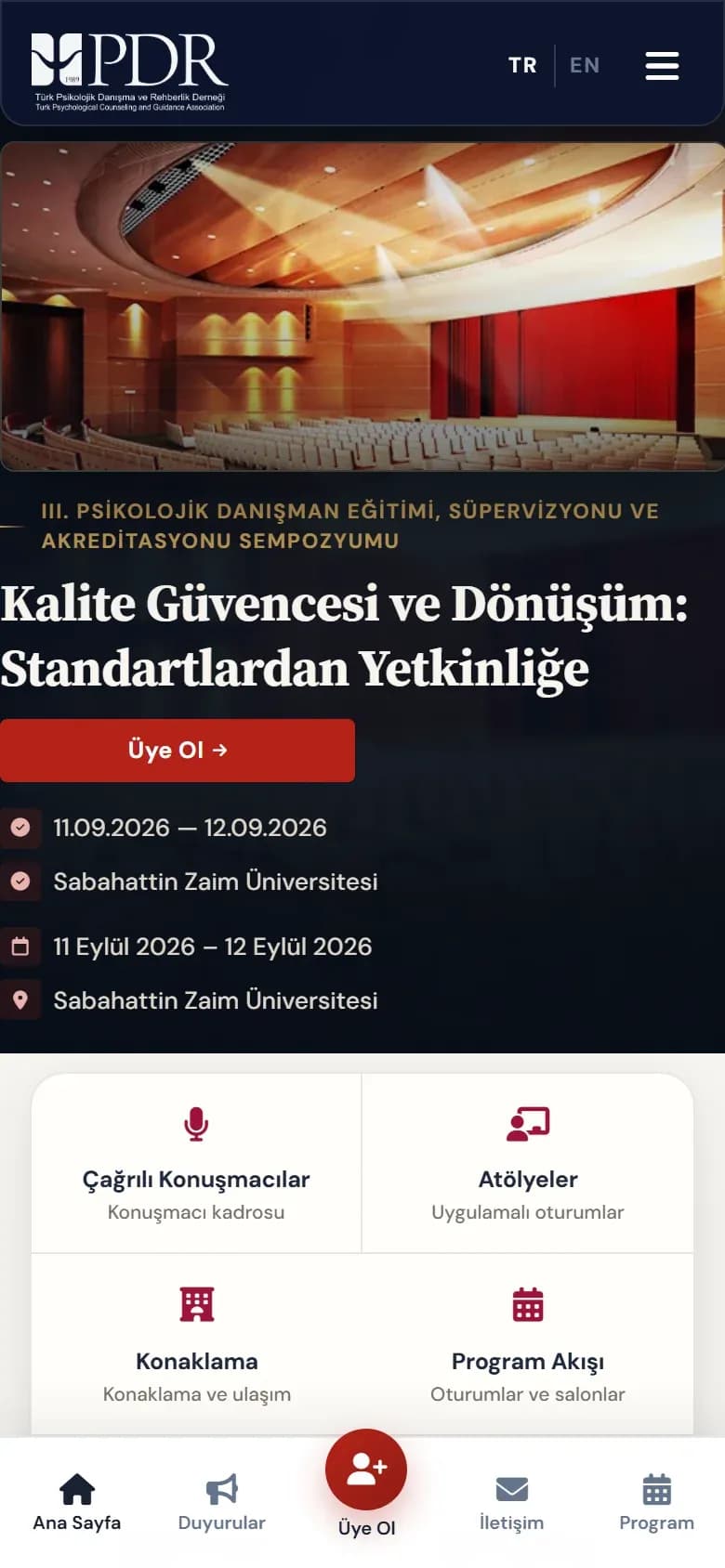 III. PDESAS Sempozyumu mobil