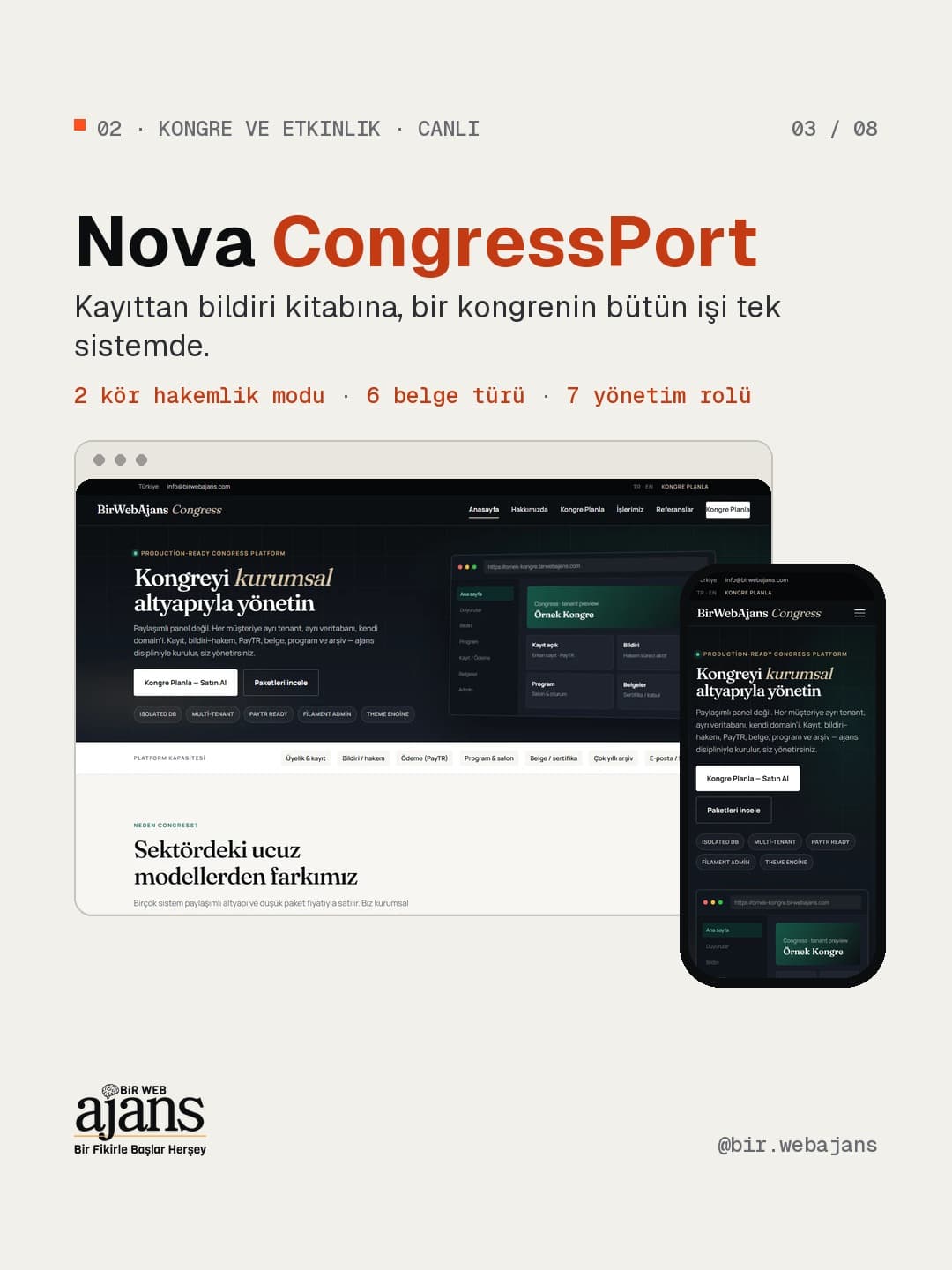 Nova CongressPort: kayıttan bildiri kitabına, bir kongrenin bütün işi tek sistemde.