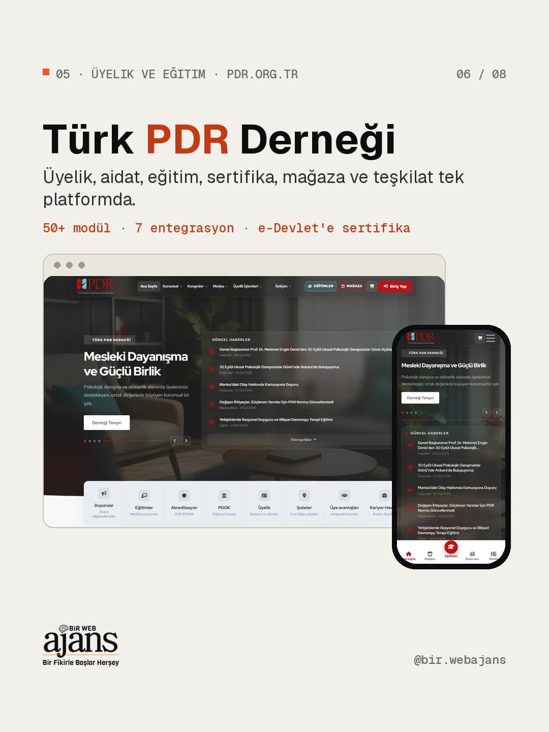 Türk PDR Derneği: üyelik, aidat, eğitim, sertifika, mağaza ve teşkilat tek platformda.