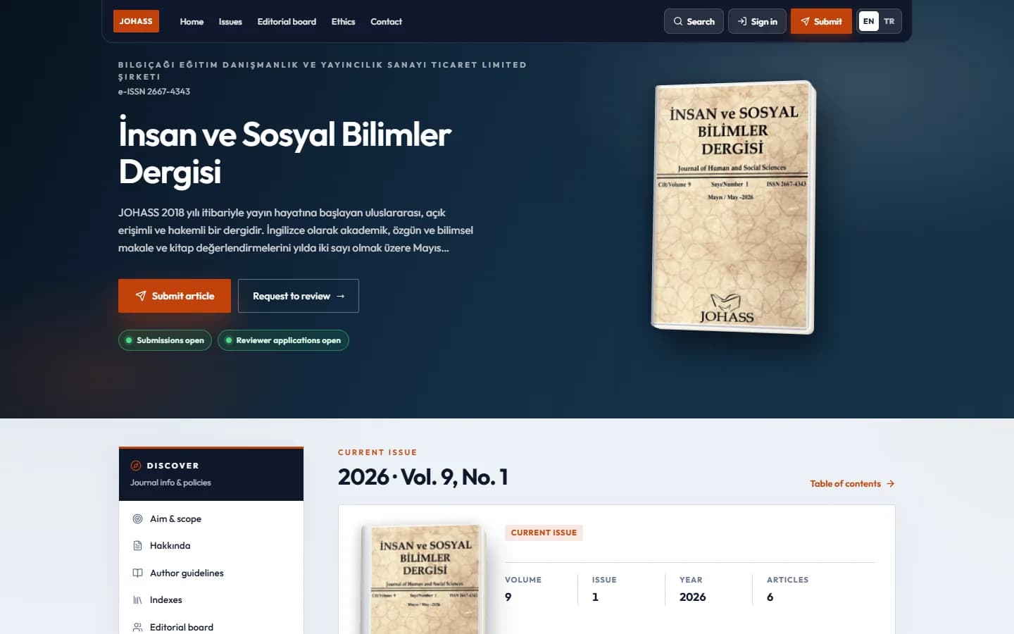 Nova JournalPort — Academic publishing infrastructure